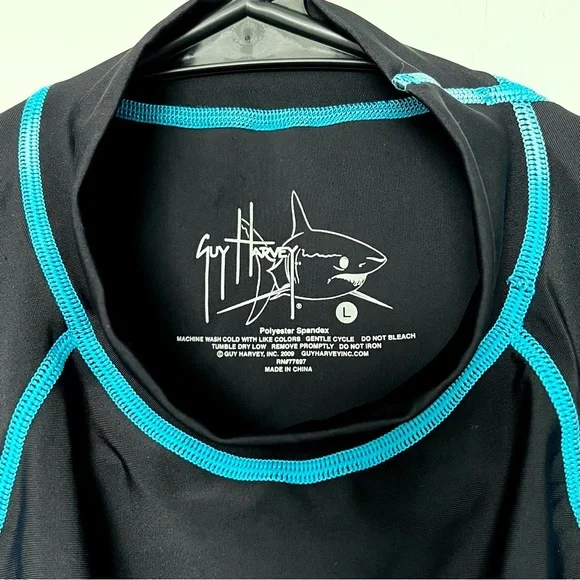 NWOT Rashguard Swim Sun Shirt Guy Harvey Fish Kids Boys Girls Unisex - Picture 2 of 5